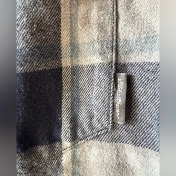 Eddie Bauer, size M, men’s plaid long sleeve button down shirt. - Picture 3 of 6